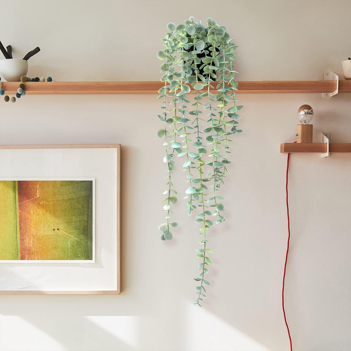 Outdoor Furniture Design - Artificial Ivy Hanging Eucalyptus Vine Plastic