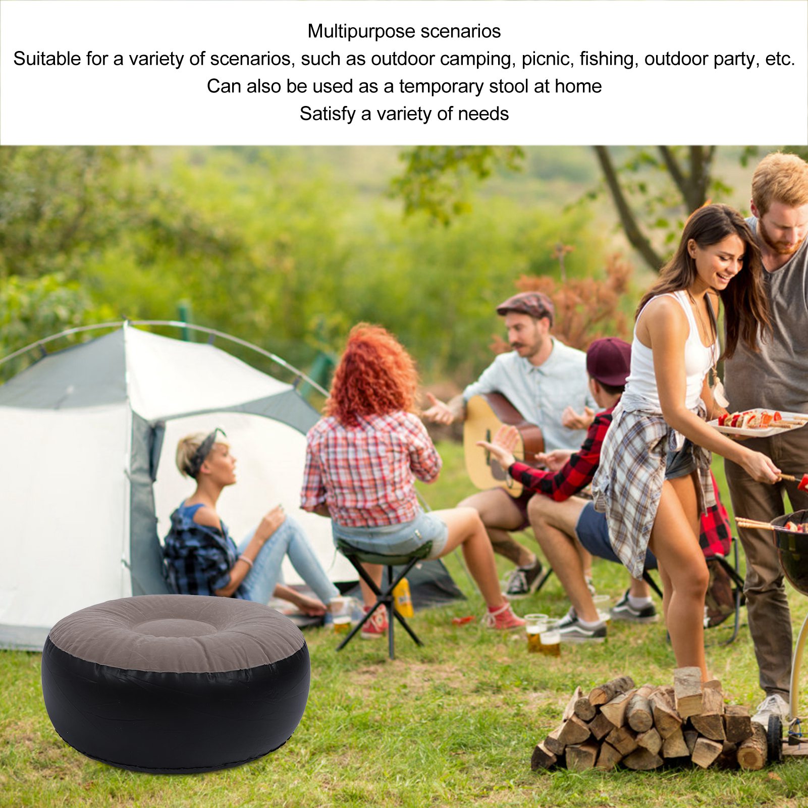 Inflatable Flocking Stool Mult - огляд і ціна Outdoor Furniture Design