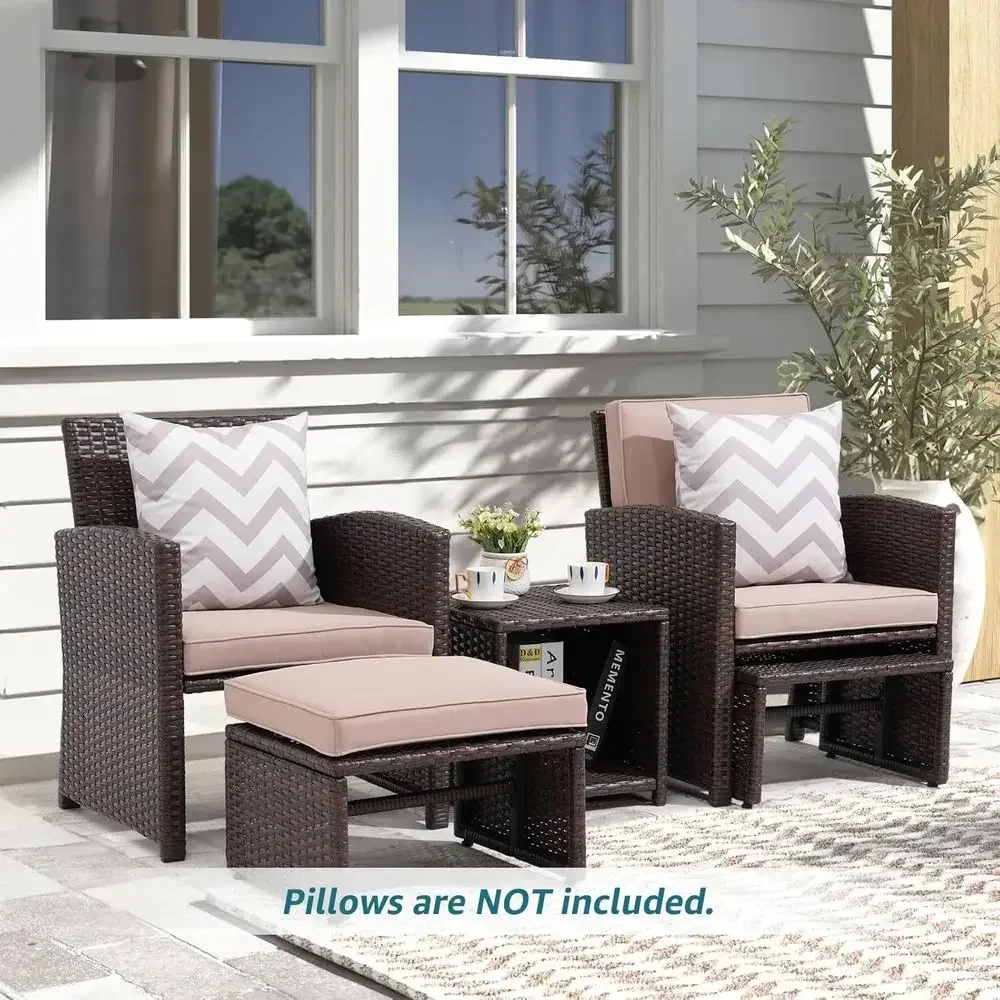 5-Piece Outdoor Patio Furnitur - огляд і ціна Outdoor Furniture Metal Chairs