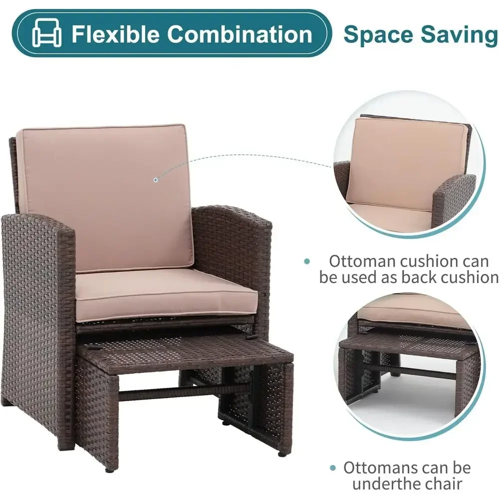 5-Piece Outdoor Patio Furnitur - огляд і ціна Outdoor Furniture Metal Chairs