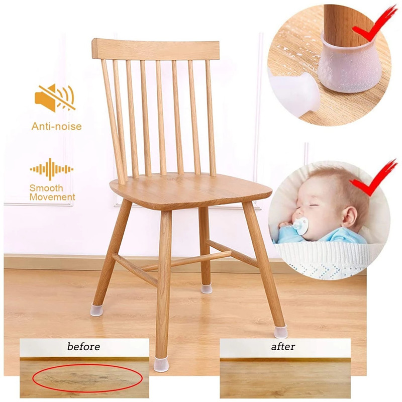 8/16pcs Silicone Chair Legs No - огляд і ціна Adirondack Chair Wood