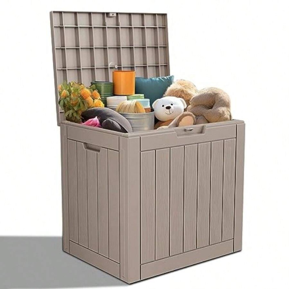 Lockable Resin Deck Box Outdoo - огляд і ціна Outdoor Furniture Weatherproof