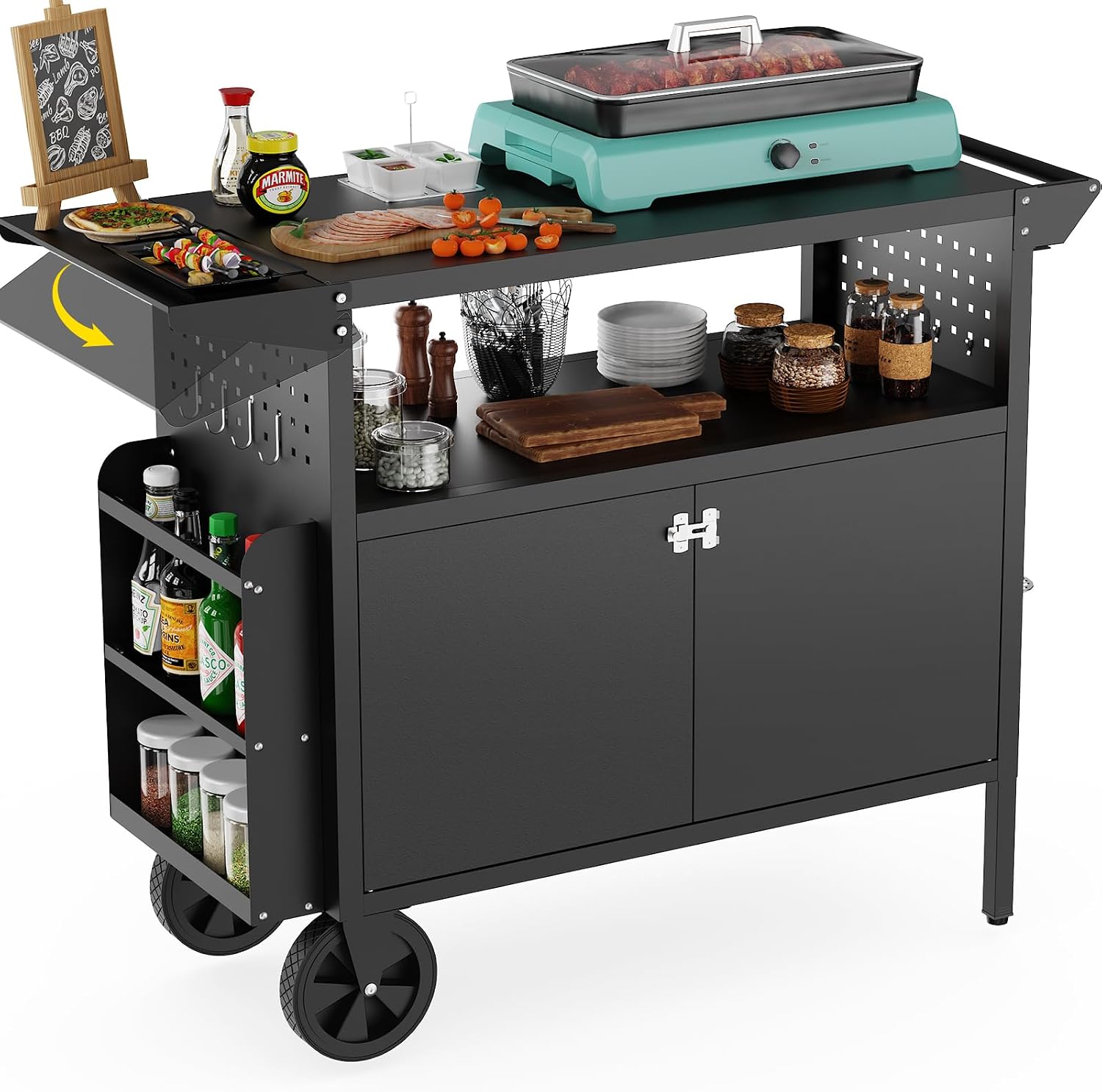 Outdoor Grill Cart Table With  - огляд і ціна Outdoor Furniture Heavy