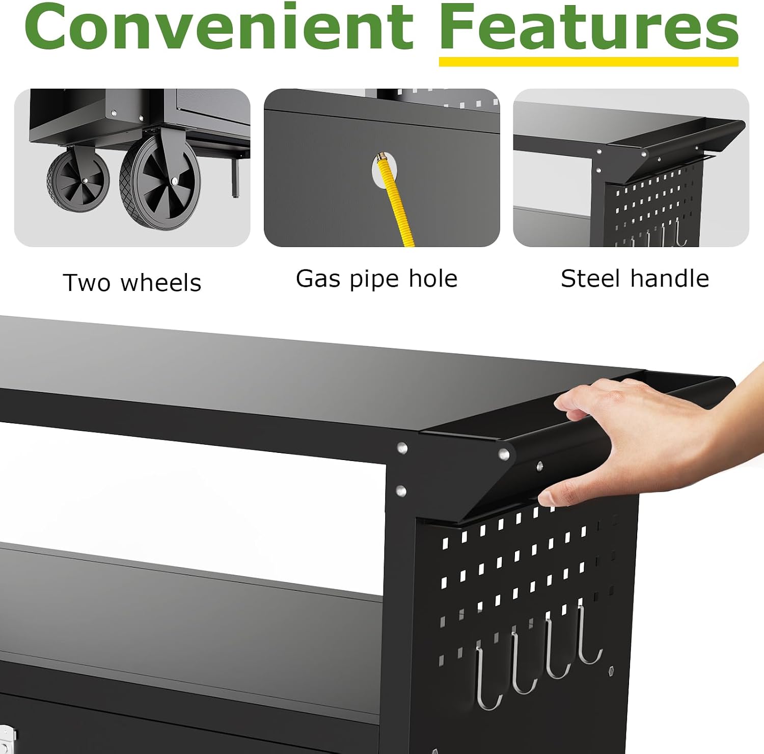 Outdoor Grill Cart Table With  - огляд і ціна Outdoor Furniture Heavy
