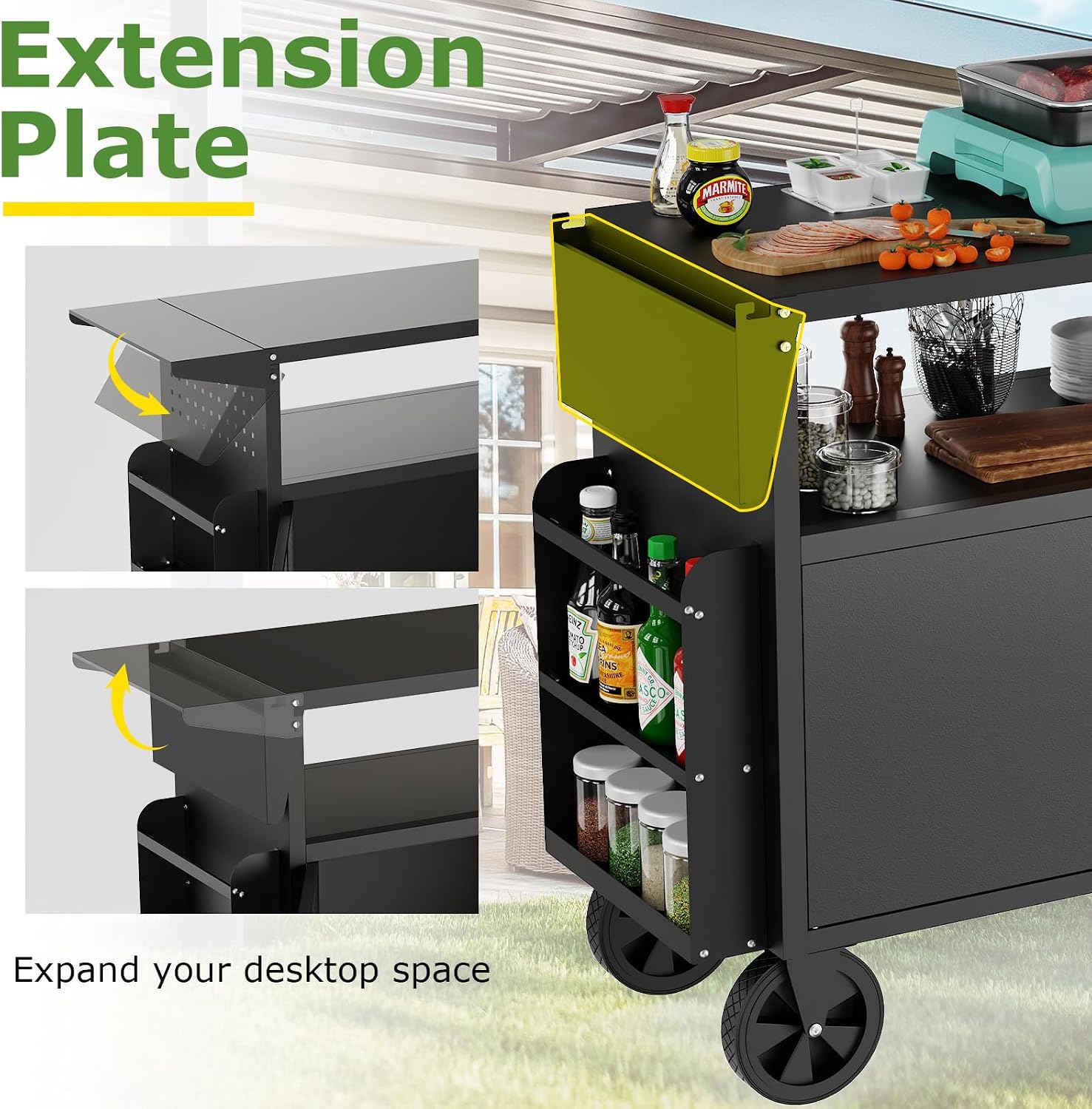 Outdoor Grill Cart Table With  - огляд і ціна Outdoor Furniture Heavy