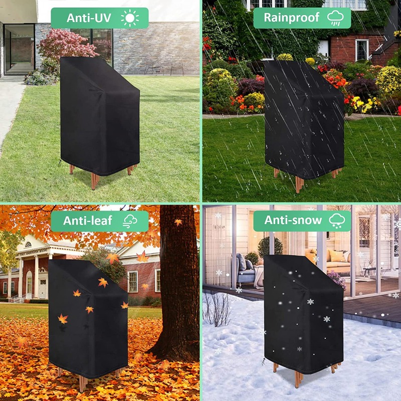 1/2/PCS Stacked Chair Dust Cov - огляд і ціна Outdoor Furniture Cover Waterproof