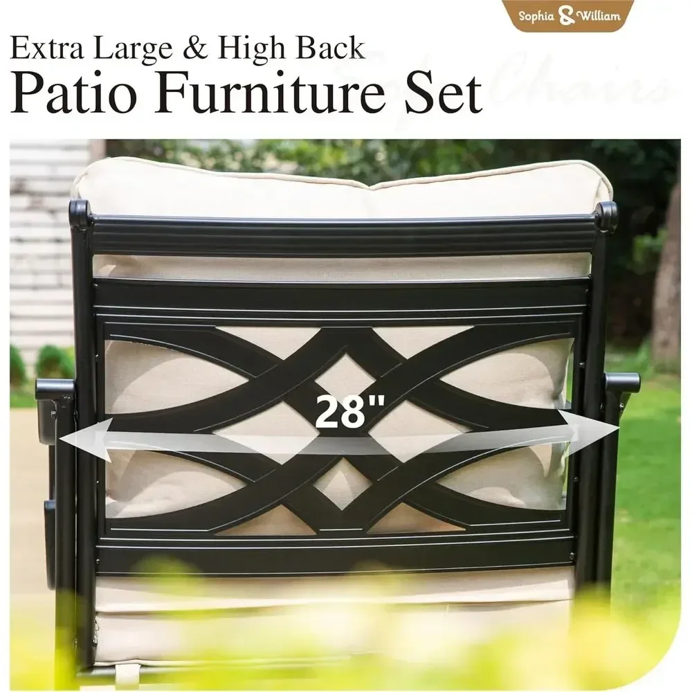 Large High-Back Metal Outdoor  - огляд і ціна Outdoor Furniture Metal Chairs