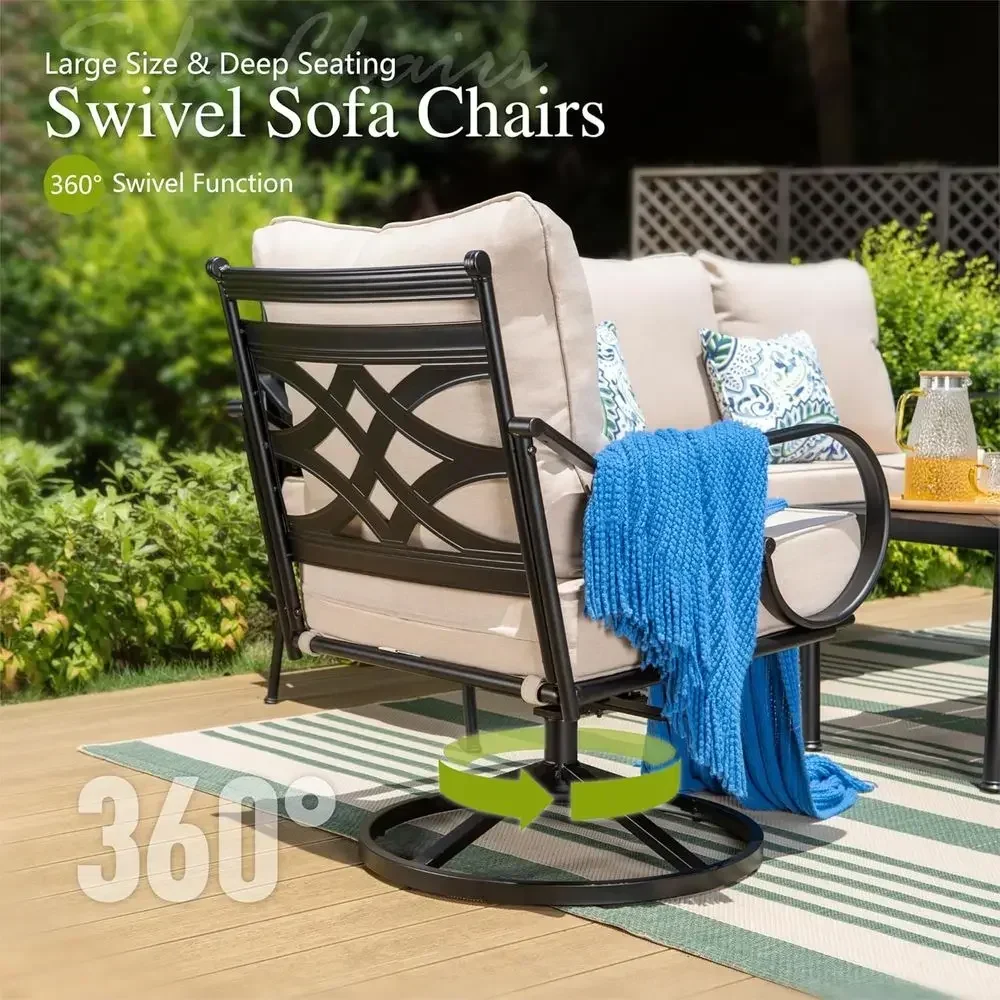 Large High-Back Metal Outdoor  - огляд і ціна Outdoor Furniture Metal Chairs