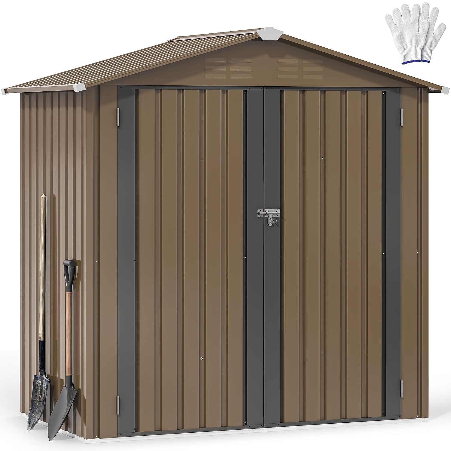 6x4ft Metal Outdoor Storage Sh - огляд і ціна Outdoor Furniture Heavy