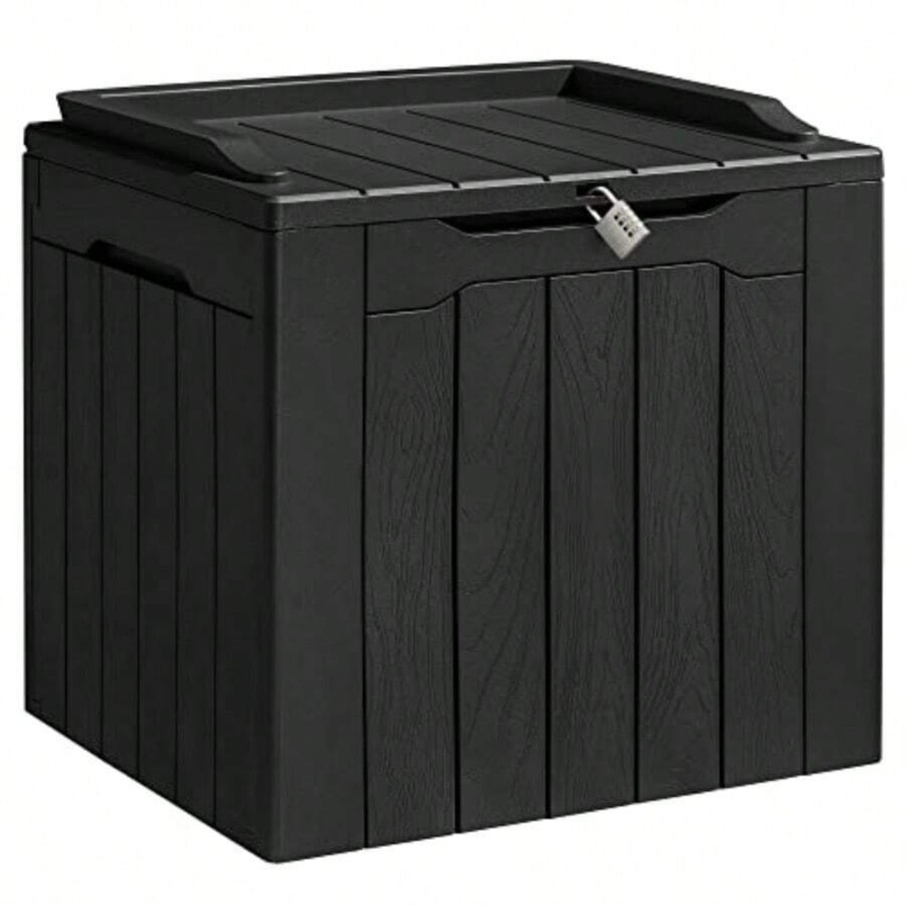 31 Gallon Resin Deck Box Water - огляд і ціна Outdoor Furniture Heavy