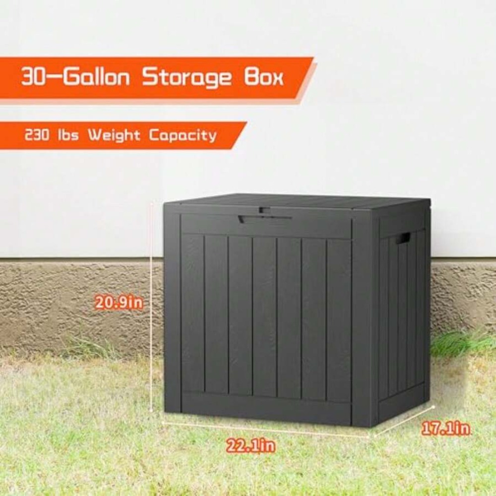 30 Gallon Deck Box Outdoor Sto - огляд і ціна Outdoor Furniture Weatherproof