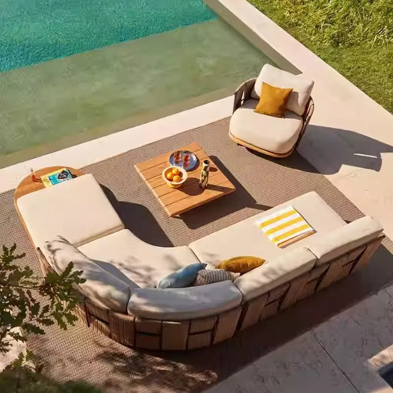Nordic outdoor rattan sofa vil - огляд і ціна Outdoor Furniture Design