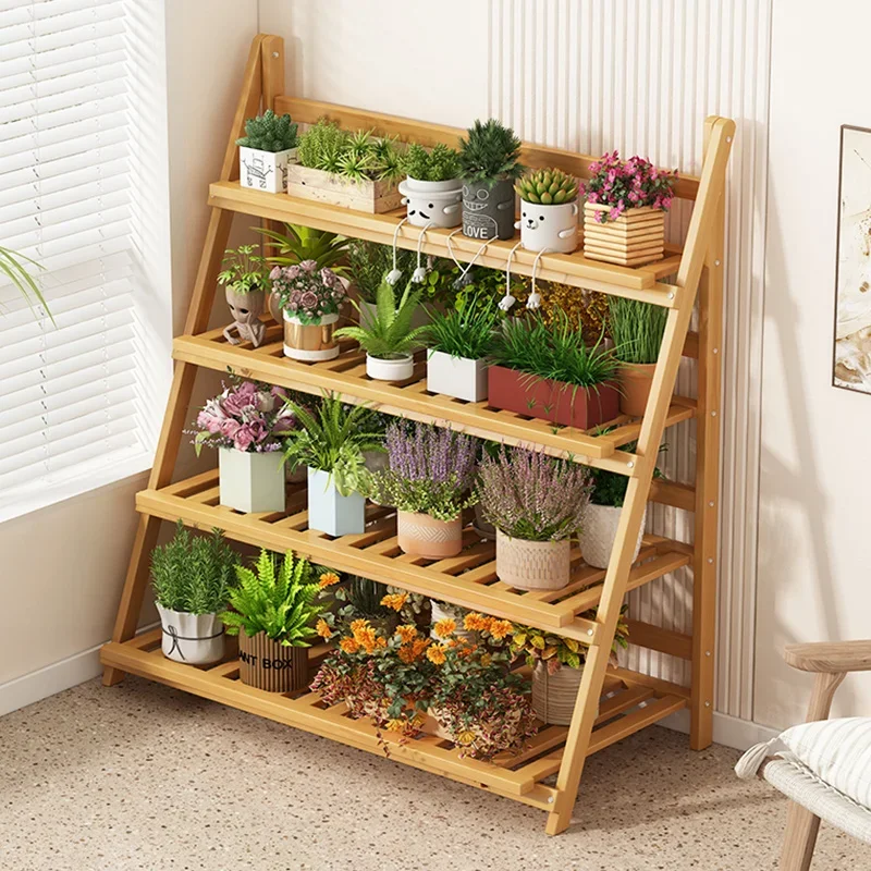 Solid Wood Flower Shelf Plant  - огляд і ціна Outdoor Furniture Design