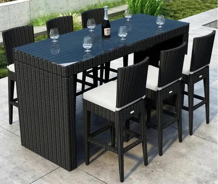 7pcs Rattan Bar Set Garden Wic - огляд і ціна Outdoor Furniture Europe