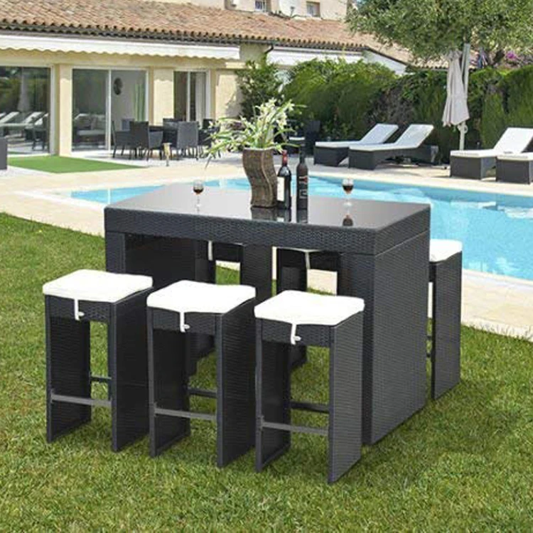 7pcs Rattan Bar Set Garden Wic - огляд і ціна Outdoor Furniture Europe