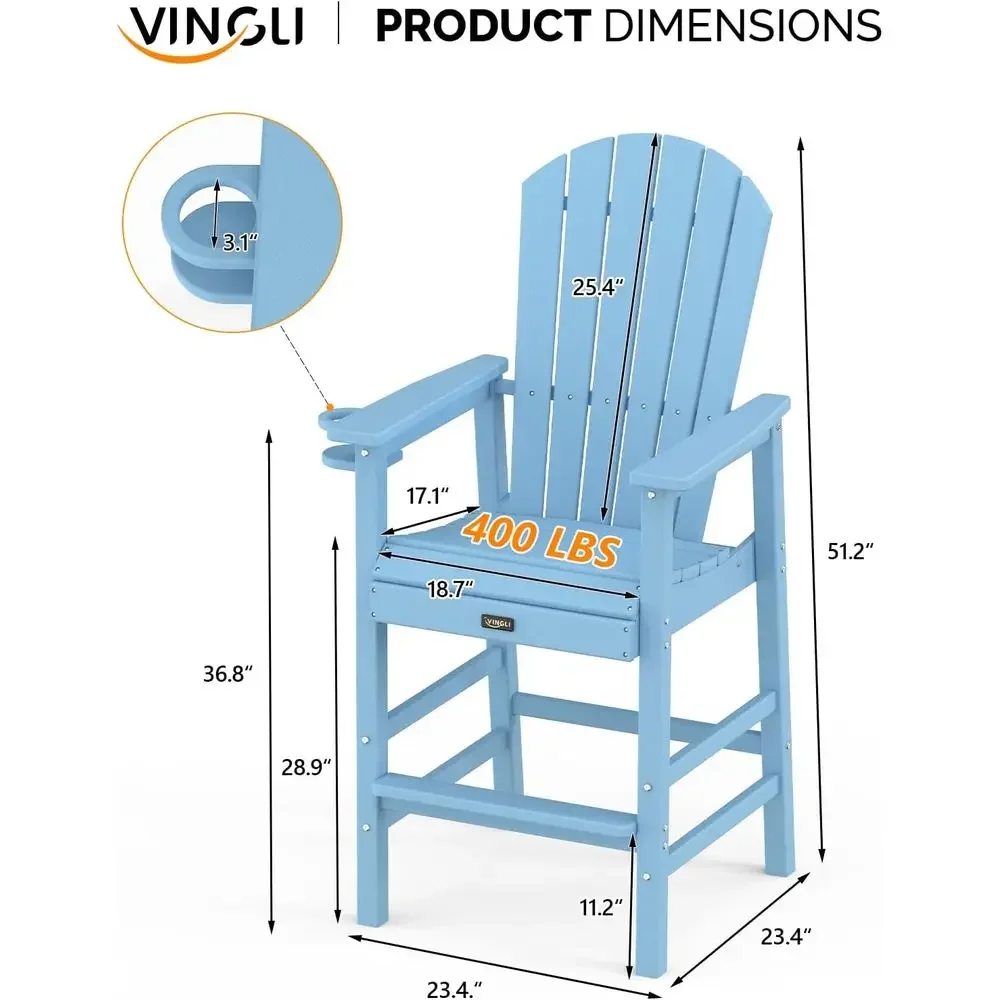 Set of 2 Weather-Resistant Pla - огляд і ціна Adirondack Chair Wood