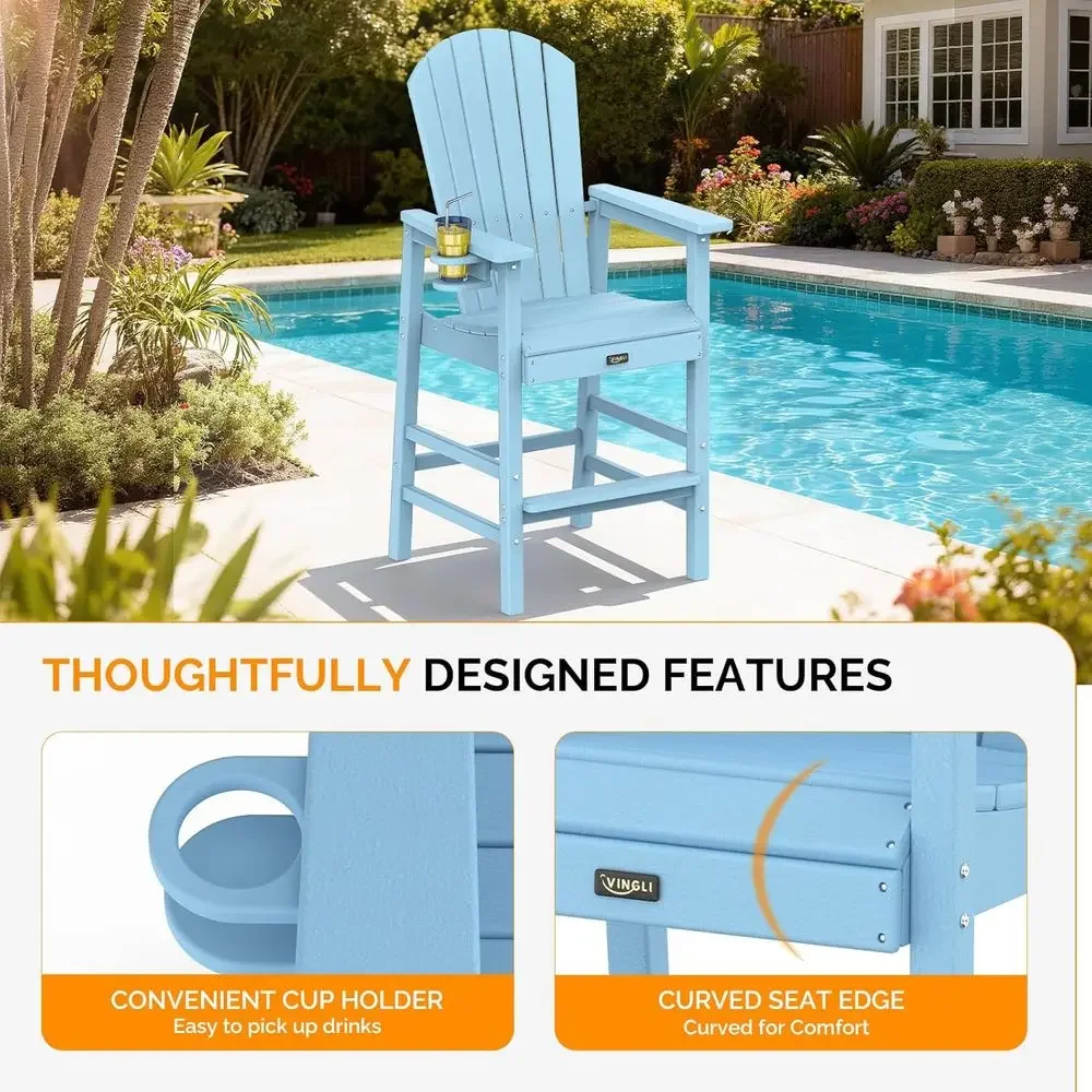 Set of 2 Weather-Resistant Pla - огляд і ціна Adirondack Chair Wood