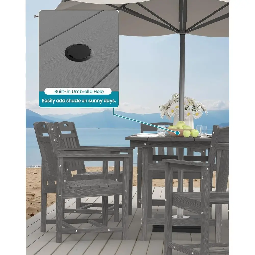 All-Weather HDPE Patio Dining  - огляд і ціна Outdoor Furniture Metal Chairs