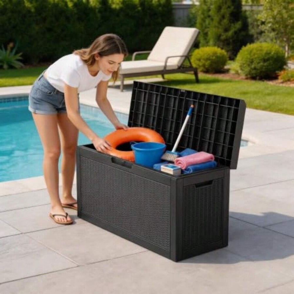 Outdoor Storage Box Deck Box W - огляд і ціна Outdoor Furniture Patio