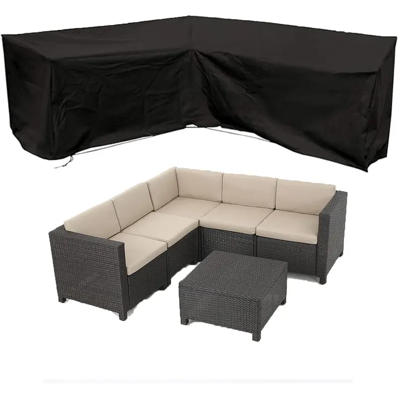 Anti-UV L-shaped Outdoor Sofa  - огляд і ціна Outdoor Furniture Fabric Waterproof