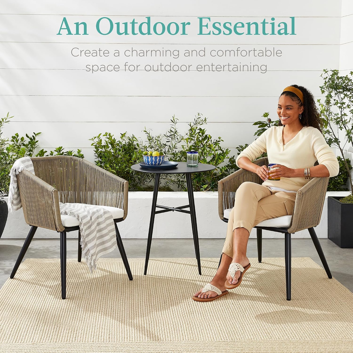 Outdoor Rattan Patio Dining Ch - огляд і ціна Outdoor Furniture Metal Chairs