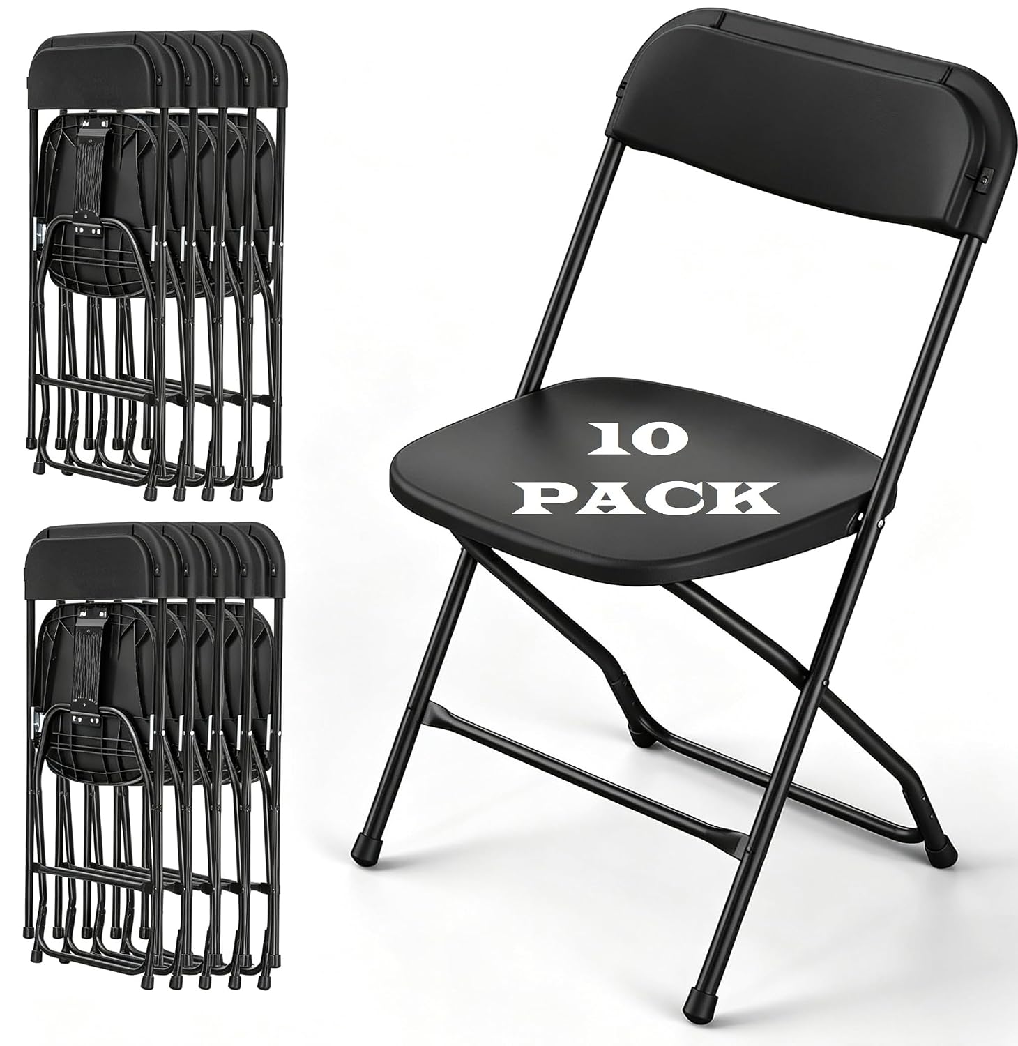 Black Folding Chair Metal Fram - огляд і ціна Outdoor Furniture Metal Chairs
