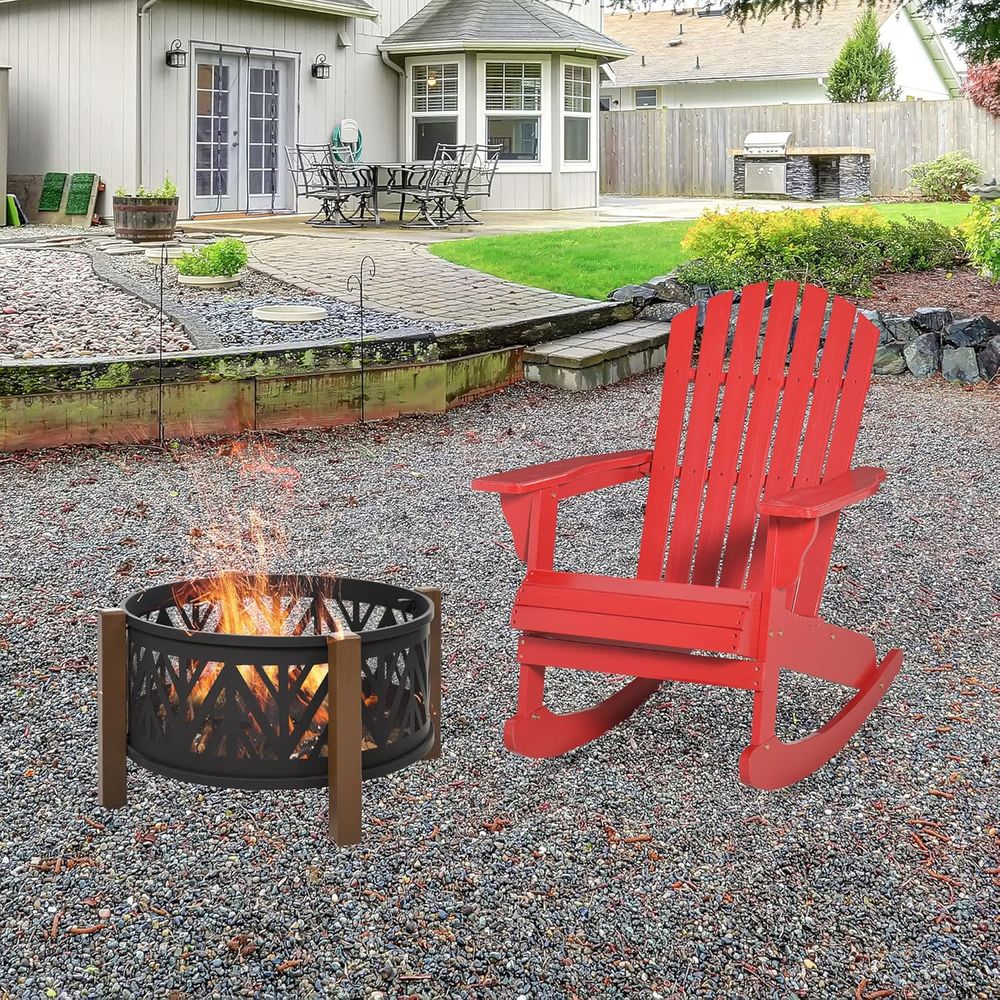 Wooden Adirondack Rocking Chai - огляд і ціна Adirondack Chair Wood