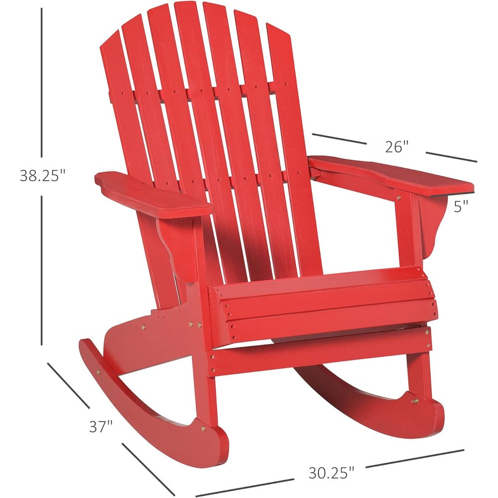 Wooden Adirondack Rocking Chai - огляд і ціна Adirondack Chair Wood