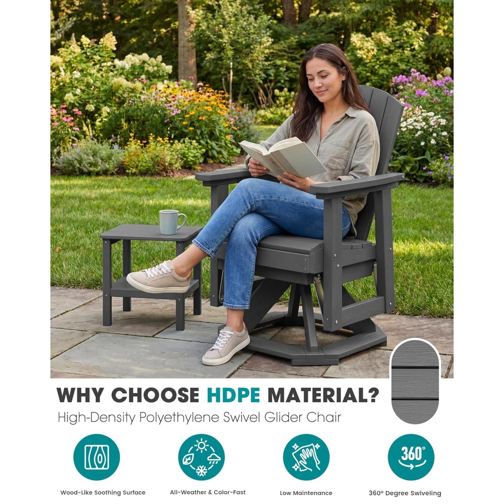 Adirondack Swivel Glider Chair - огляд і ціна Adirondack Chair Wood