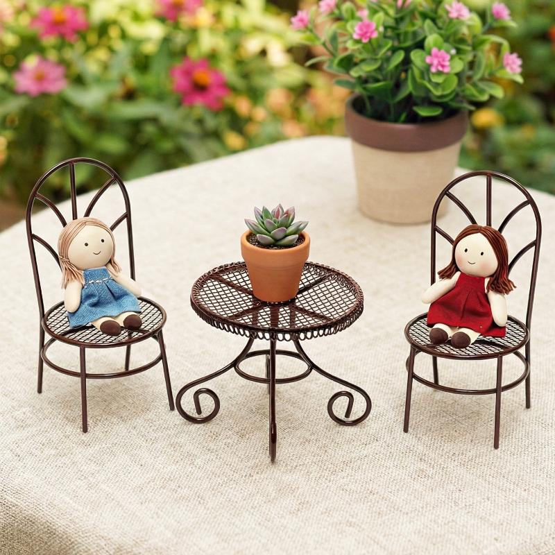 1/3Pcs Dollhouse Garden Displa - огляд і ціна Outdoor Furniture Design