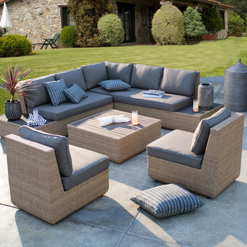Outdoor Sofa Courtyard Rattan  - огляд і ціна Outdoor Furniture Metal Chairs