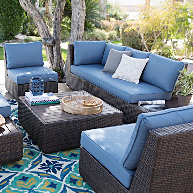 Outdoor Sofa Courtyard Rattan  - огляд і ціна Outdoor Furniture Metal Chairs