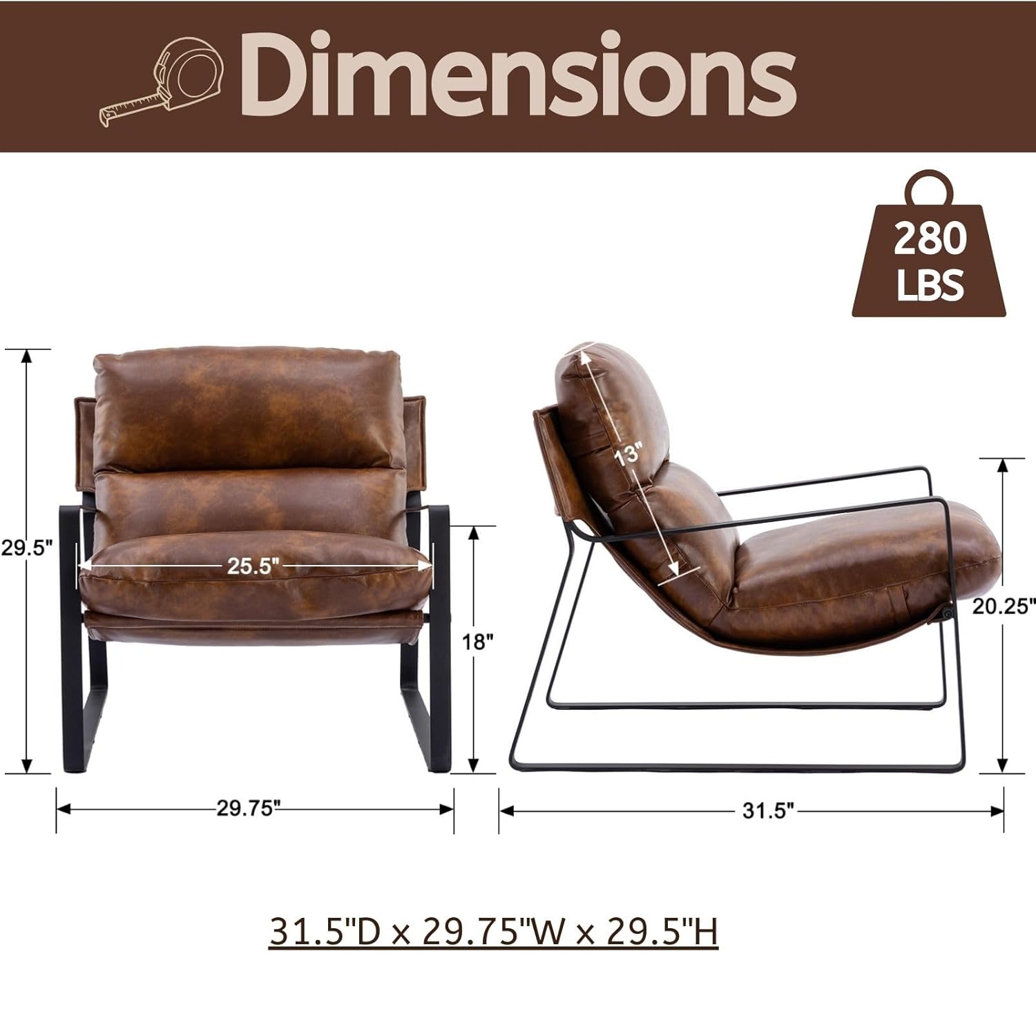 PU Leather Accent Armchair Set - огляд і ціна Adirondack Chair Wood