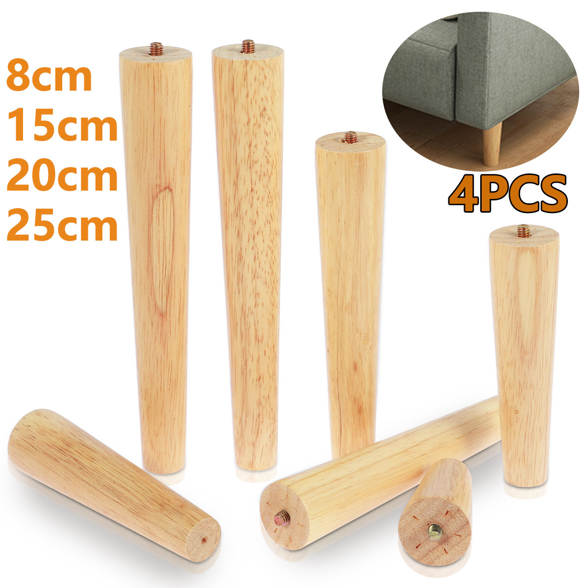 4Pcs 8/15/20/25cm Solid Wood F - огляд і ціна Adirondack Chair Wood