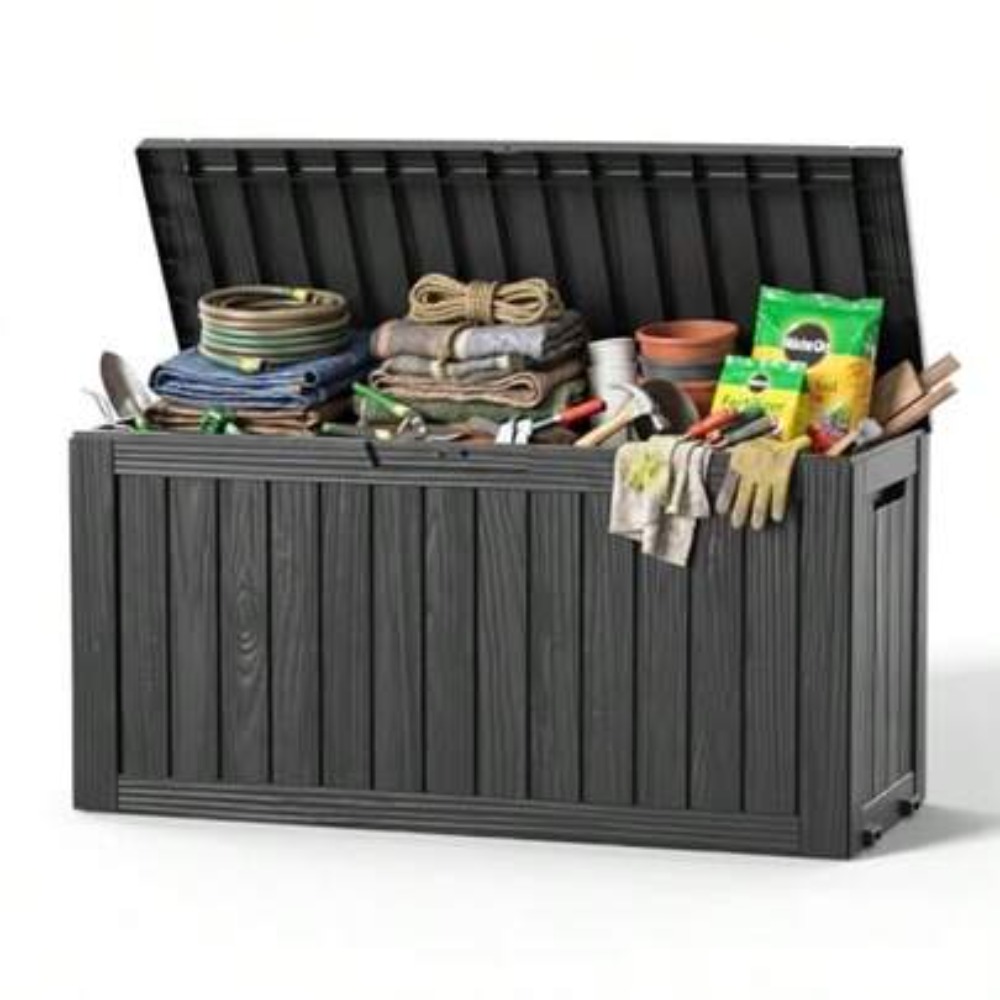 90 Gallon Outdoor Deck Box Wat - огляд і ціна Outdoor Furniture Weatherproof