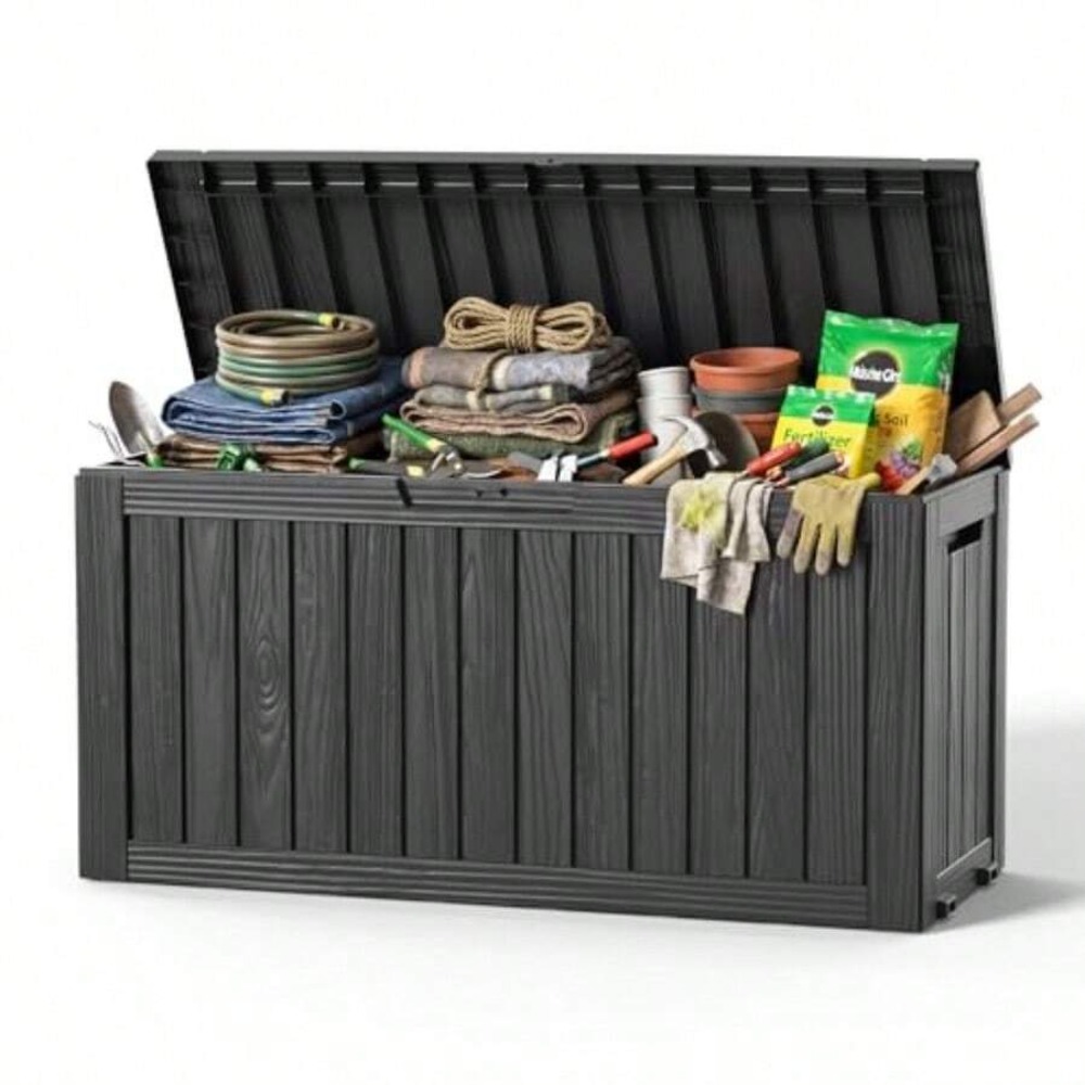 90 Gallon Outdoor Deck Box Wat - огляд і ціна Outdoor Furniture Weatherproof