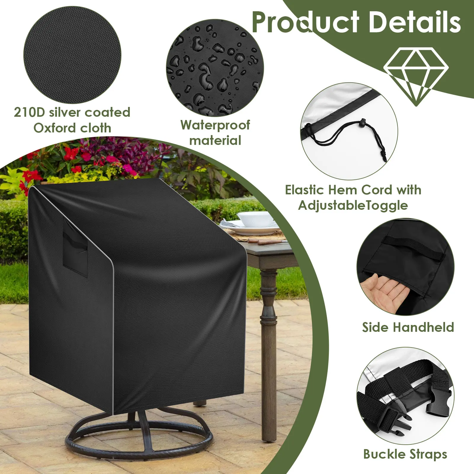 Outdoor Thickening Chair Dust  - огляд і ціна Outdoor Furniture Europe